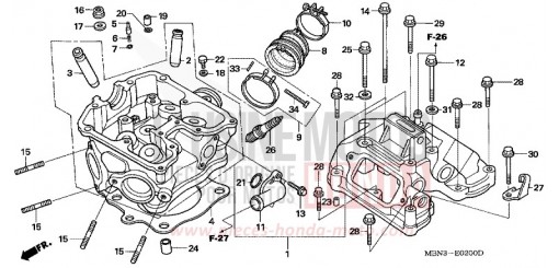 CULASSE XR650R2 de 2002